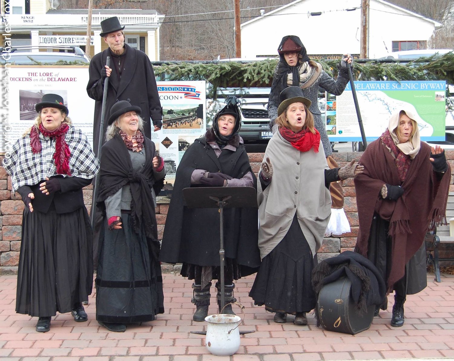 Singers perform at a past Dickens on the Delaware.